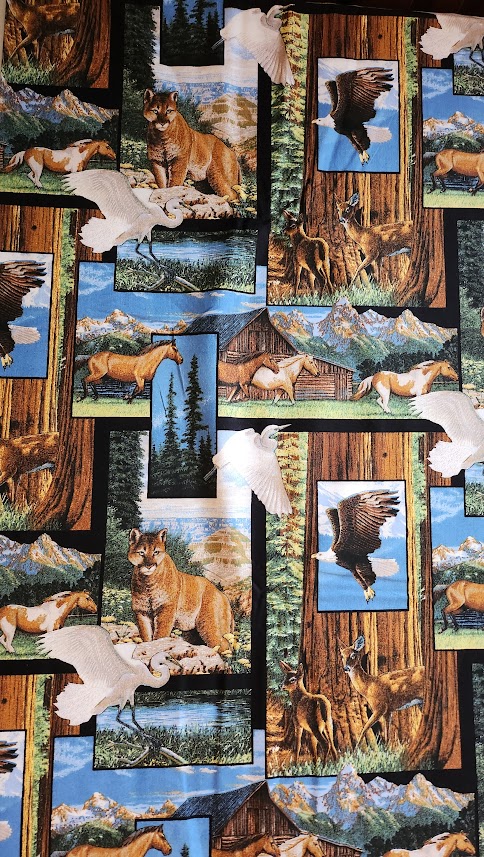 America the Beautiful Patch Fabric