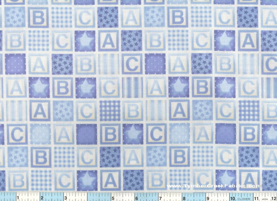 Rock-A-Bye Baby Blocks Blue Alphabet