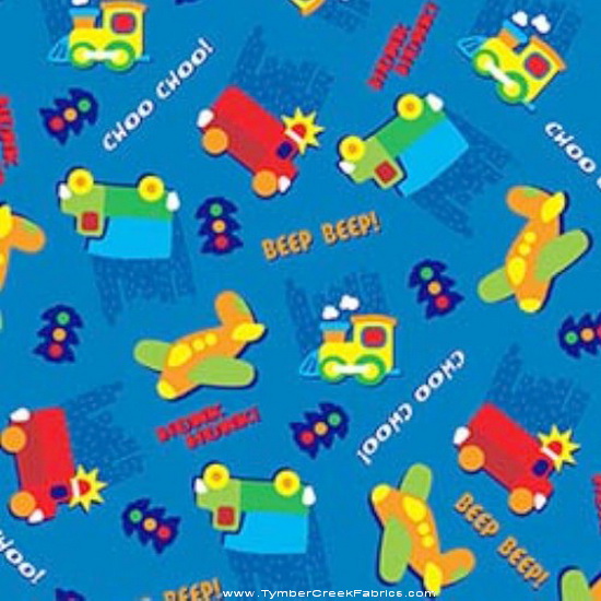 Beep Beep Choo Trucks Cars Blue