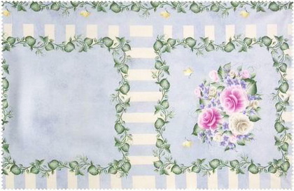 Donna Dewberry Roses Fabric 2 Panels
