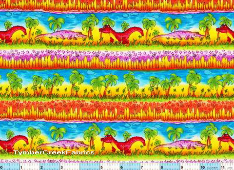 See Ya Later -Alligator Stripe Fabric