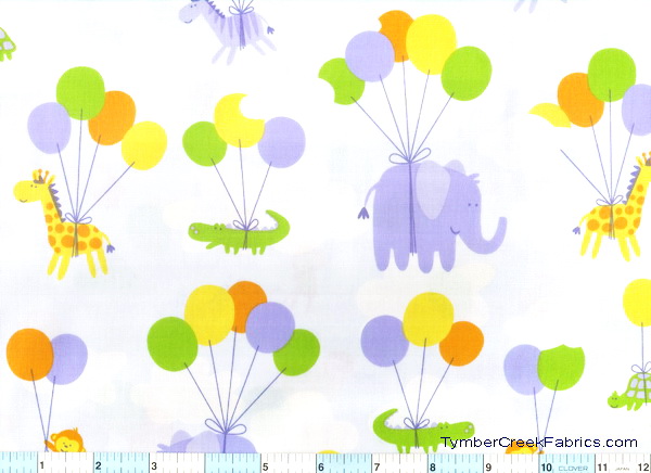 Balloon Safari Up Up & Away Fabric