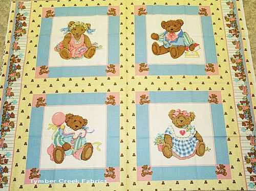 Party Bears Dress Up Fabric Panels