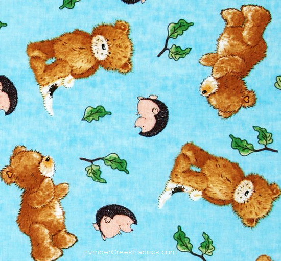 A Beary Fun Day Popcorn Fudge Pickles Tossed Fabric