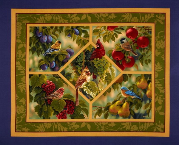 Bird Sanctuary Fabric Wall Panel