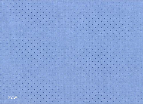 Navy Dots Medium Blue Fabric