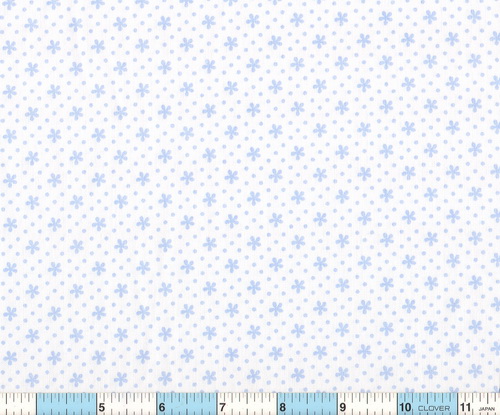 Blue Flowers Dots 60"