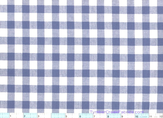 Blue White Homespun Check