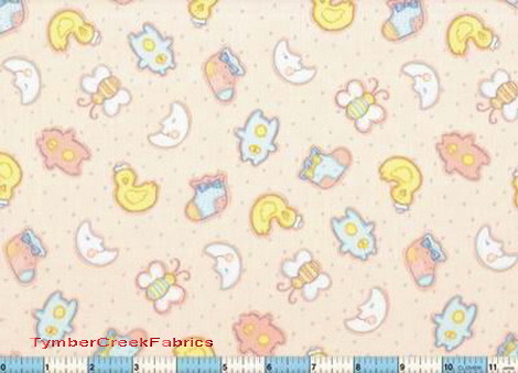 Sailor Duck Moon Booties  Peach 33"