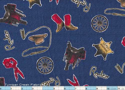 Southwest Rodeo Boots Saddles Blue