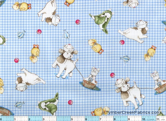 Best Friends Bunnies Puppy Skip It Fabric