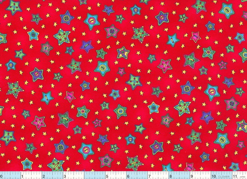 Star Buttons - Red