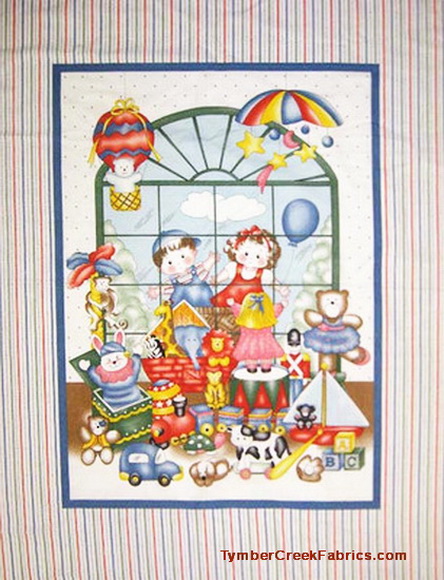 Children Toy Store Fabric Panel