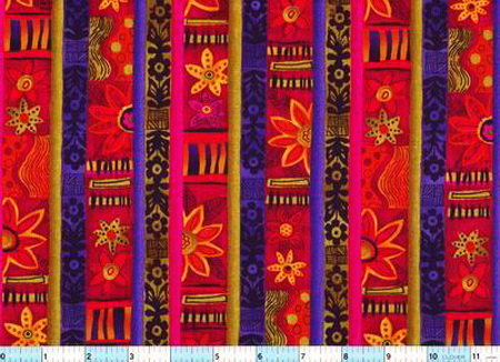 Brilliant Crimson Indigo Stripe