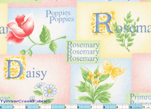 Daisy & Dragonflies Pastel Patch