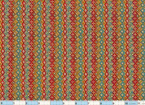 Egyptian Teal Gold Stripe
