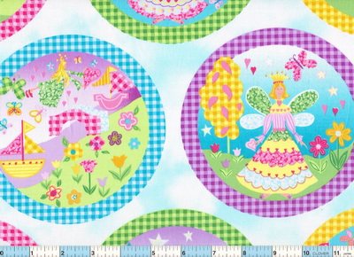 Fairy Princess Castles Fabric