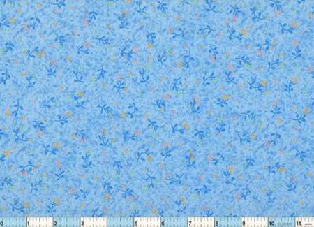 Floral Soft Blue Peach