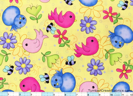 Delightful Birds Bumble Bees Flowers Yellow