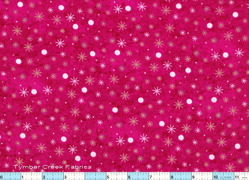 Snowflakes Stars Hot Pink 2pcs 32" & 21"