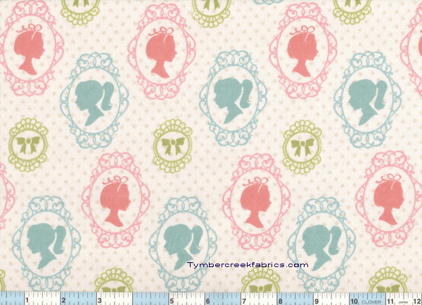 Sweet Silhouettes Teal Pink Flannel