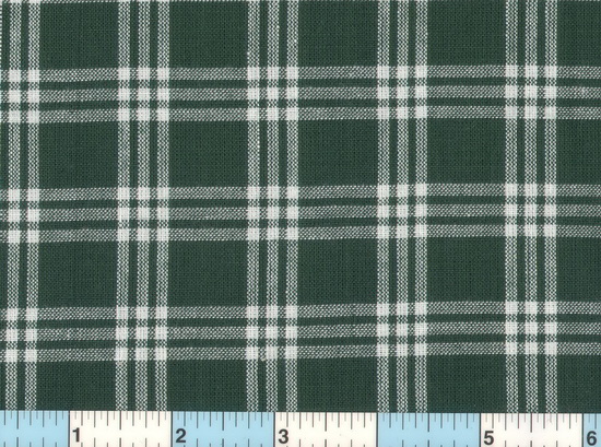 Green White Homespun Check (dk)