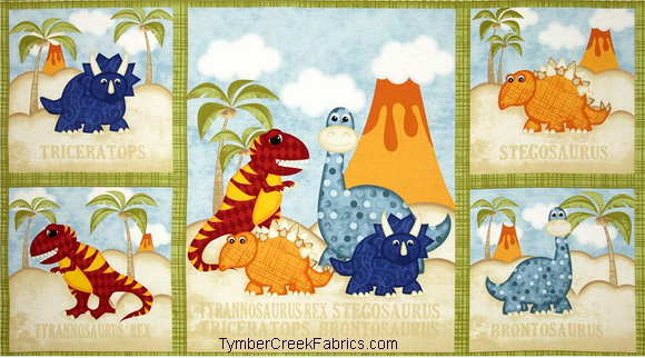 Have You Seen My Dinosauer Fabric Panel