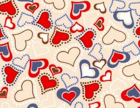 Hearts Vanilla Red Blue