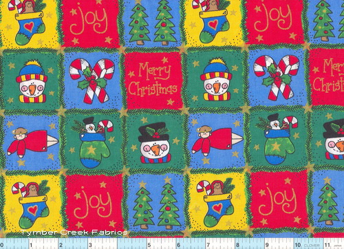 Holiday Joy Angels Trees Blocks 1yd10"