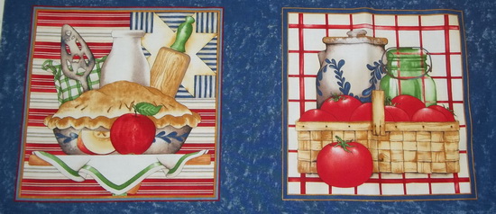 Home Grown 6 Blocks Fabric Panel