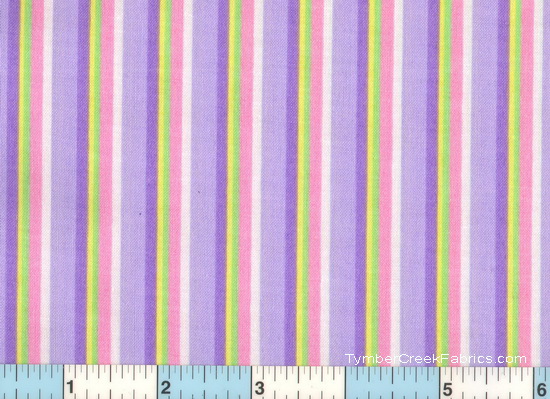 Lavender Purple Yellow Pink Stripe 2yds30"