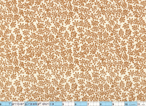 Cinnamon Leaves Fabric