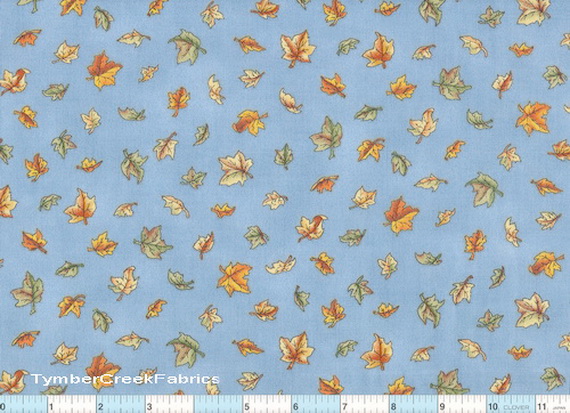 Autumn Leaves Blue 28"