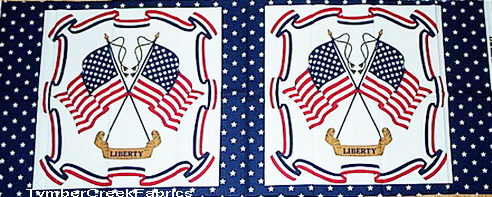 USA Liberty Flag Fabric Panels