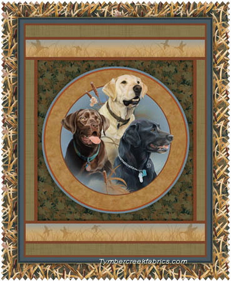 Loyal Retriever Dogs Wall Panel