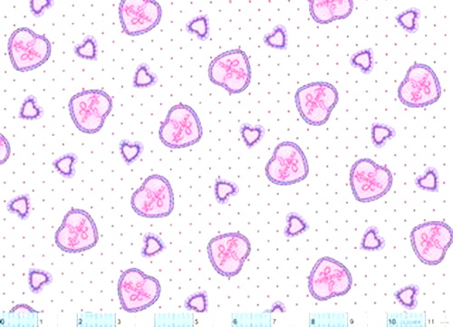 I Love You Candy Hearts Fabric