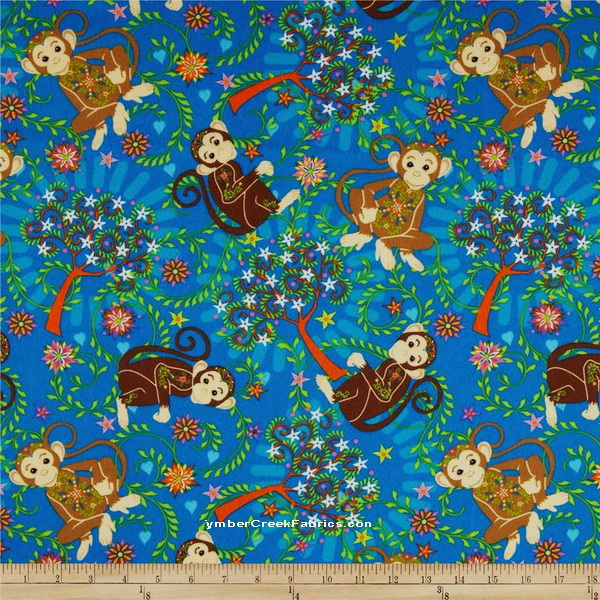 Mystic Monkeys Whimsical Fabric