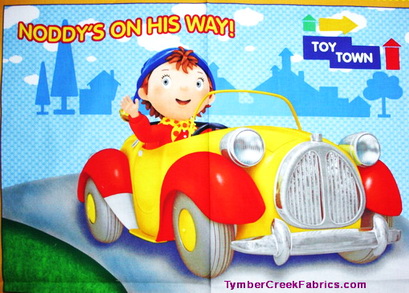 Noddy Toyland on Way Wall Fabric Panel <font color=Red> SALE