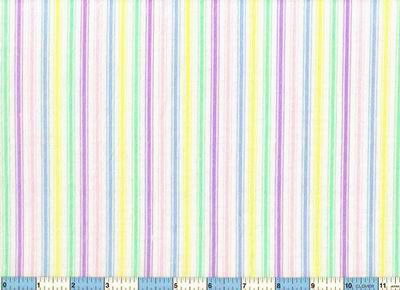Pink Purple Green Stripe Flannel