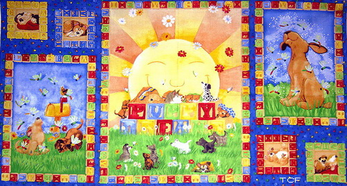 Puppy Dreams Sunny Days Panel