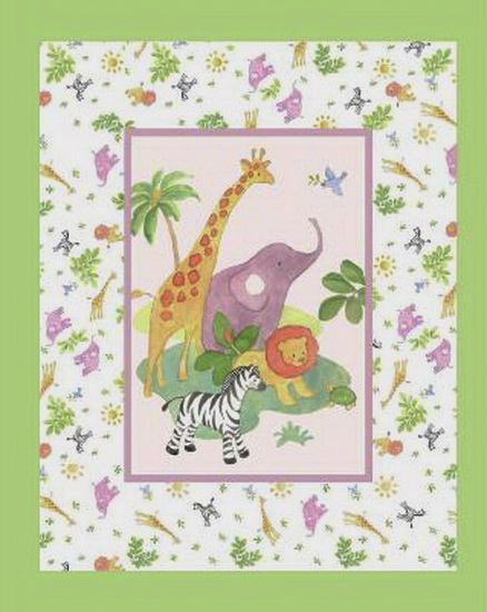 Safari Baby Nursery Fabric Panel