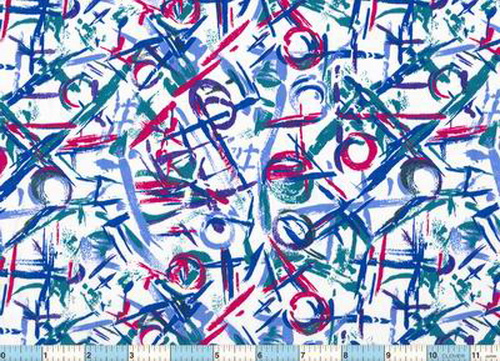 Scribbles Royal Crimson 60"