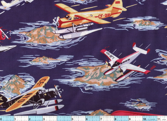 Seaplanes Amphibious Flying Boats Navy Fabric