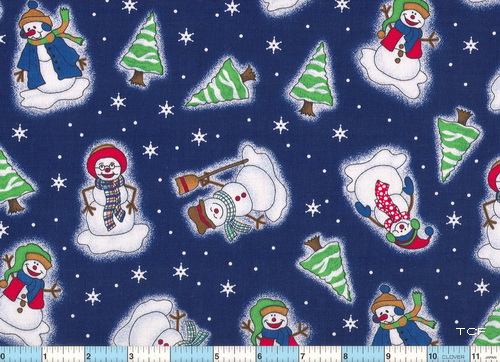 Smiley Snowmen Stars 1yd28"