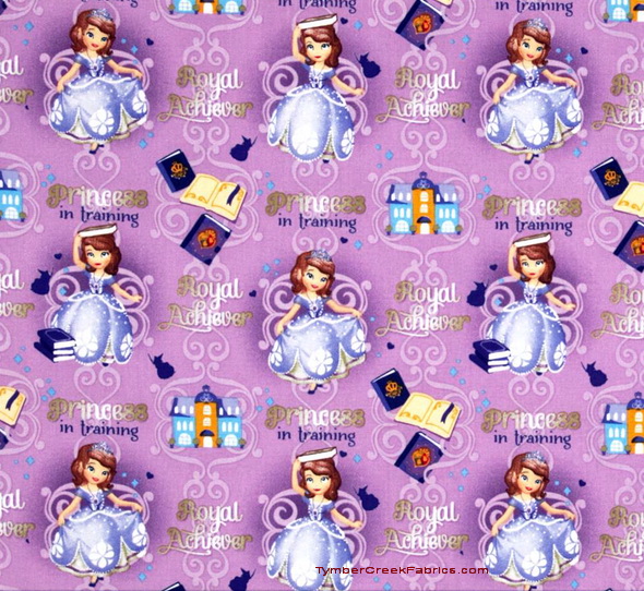 Disney Princess in Training Sophia Fabric