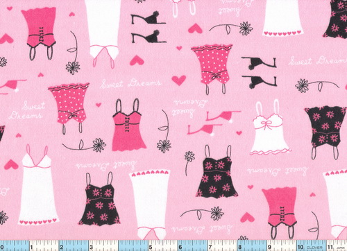 Sweet Dreams Baby Doll Camisole Pink Flannel