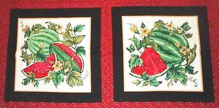 Yummy Watermelon Fabric 4 Panels