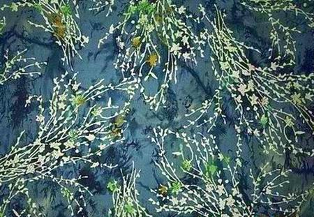 Wisteria Vines Blue  60"Wide Fabric