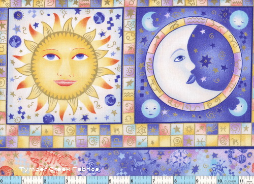 Zodiac Moons Suns Border
